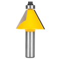 thumbnail image 2 of 30 Degree Bevel Bit Carbon Steel YG6 Alloy Chamfer Milling Cutter for Plywood 1/2in, 2 of 5