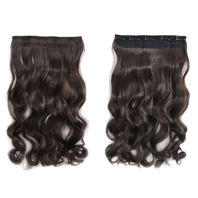 1X Wig Hair Extensions Clear Out Deal, Bradem This Product Is a Luxurious 22 Inch Long Plug-In Hair Extender, Which Makes Your Hair Fuller and Longer in an Invisible and Painles Way.