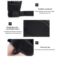 thumbnail image 2 of Advancent 1 par de guantes portátiles de medio dedo para escalada en roca, montañismo, guantes acolchados transpirables sin dedos, equipo Negro L, 2 of 6