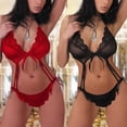 thumbnail image 2 of ropa de dormir ropa de dormir push up ver pensamiento conjunto pantalones cortos top body bragas/giott6/, 2 of 4
