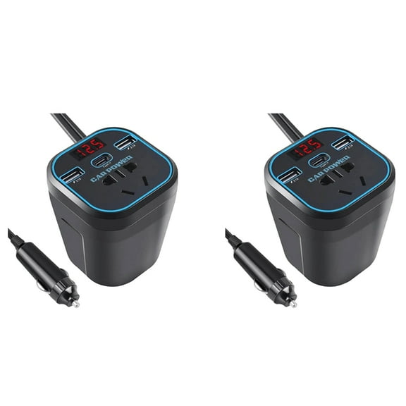 2X Car Charger Inverter Power Inverter 12V 24V DC to 220V AC Converter Car Adapter Plug Socket