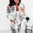 thumbnail image 1 of DPTALR Veste Bomber Femme Fine Été Manteau Transitionné Zip Col Montant Extérieur, 1 of 5