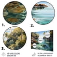 thumbnail image 3 of Designart "Bali Bliss horizon III" Asian Metal Wall Decor, 3 of 5