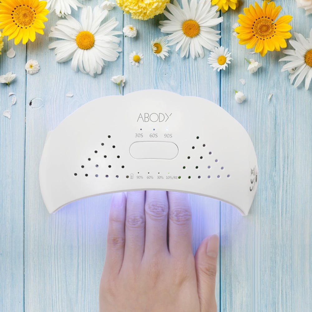 Abody 12W LED UV Lamp Cordless Nail Dryer Fingernail & Toenail Nail Curing Machine