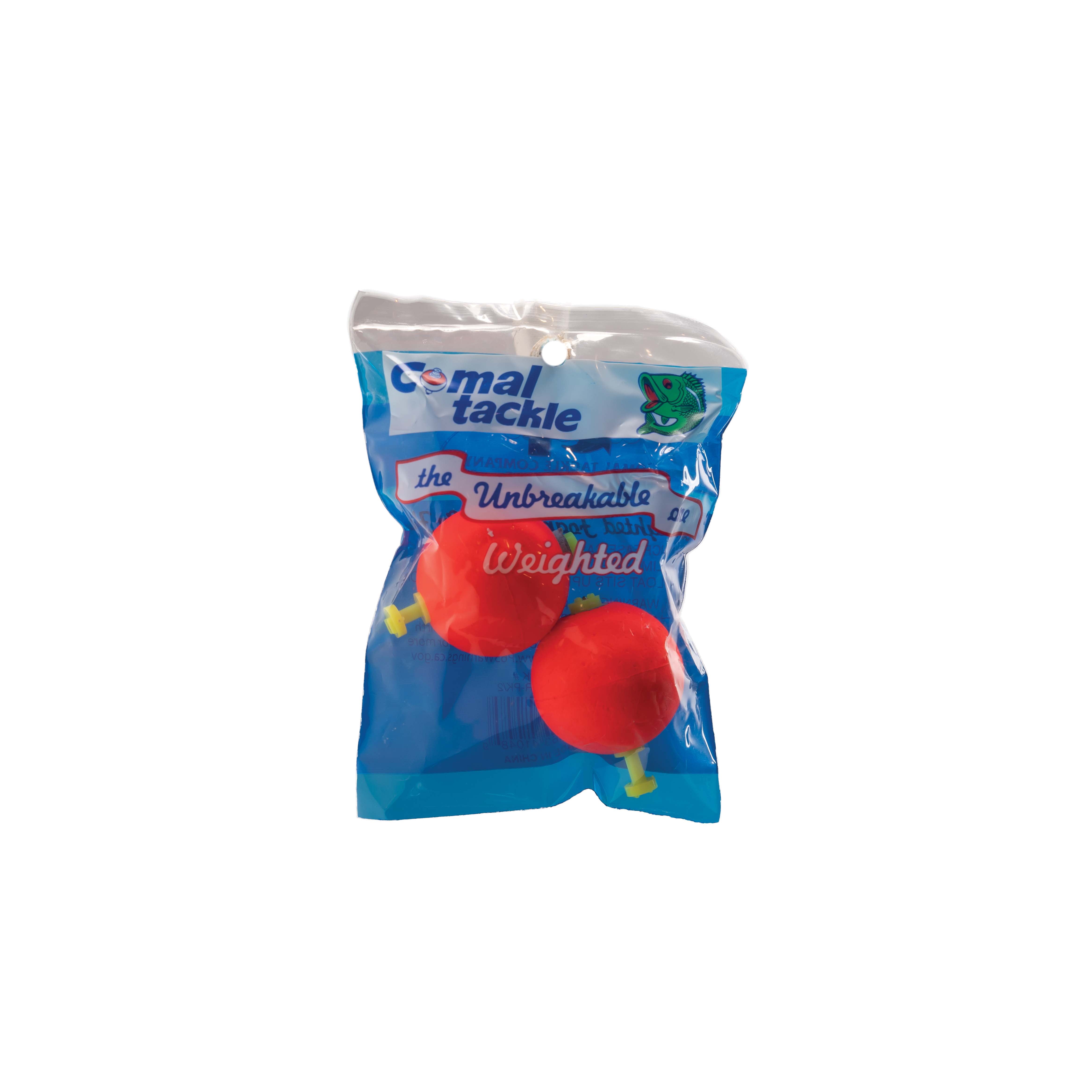 Comal Weighted Round Snap-on Fishing Bobber, Red