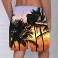 thumbnail image 4 of Mens Shorts Mens Casual Printed Drawstring Trouser Beach Shorts Pants With Pocket, 4 of 9
