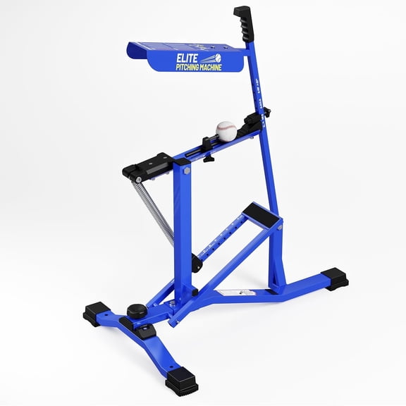 Playfect Baseball Pitching Machine, Manual Baseball Trainer, Adjustable Speed 20-50 MPH for Baseball & Softball