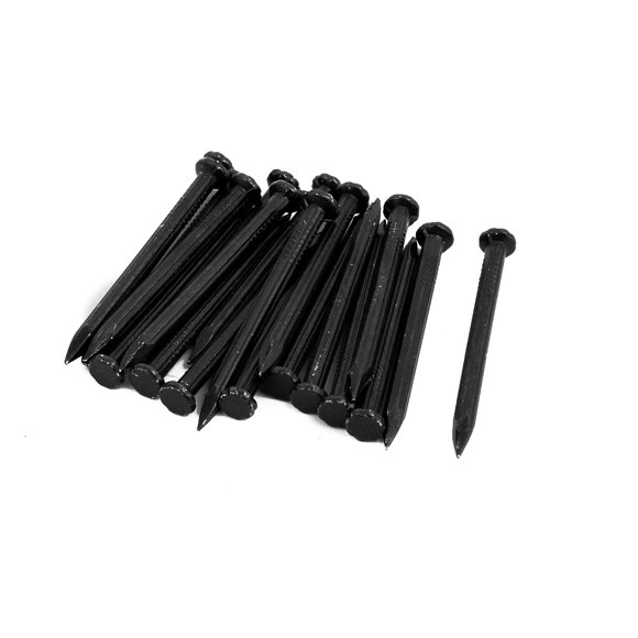 Clavos de punta para pared de cemento de fibra de 3 mm x 40 mm, negros, 50 piezas