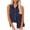 Navy, variant on TKLPEHG Women Tank Tops V-Neck Button Tank Top Fashion Western Outfit for Women Leisure Lightweight Solid Color Graphic Tee Sleeveless Blouses Regular Blouses (Light Blue,XXXXL)