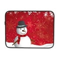 thumbnail image 7 of Red Merry Christmas Snowman Decor 17 inch Portable Laptop Sleeve Compatible with MacBook Air Notebook Computer Case for Men Women College School Students, 7 of 7