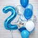 thumbnail image 4 of 12 globos de látex con números azules de 32 pulgadas para decoración de fiestas de cumpleaños para niños, bebés de 1, 2, 3, 4, 5, 6, 7, 8 y 9 años, 4 of 5