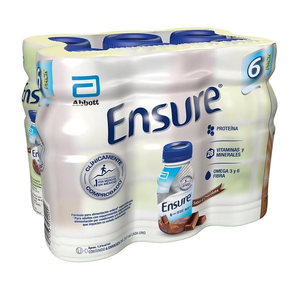 Suplemento Alimenticio Ensure Chocolate 6 Piezas de 237 ml