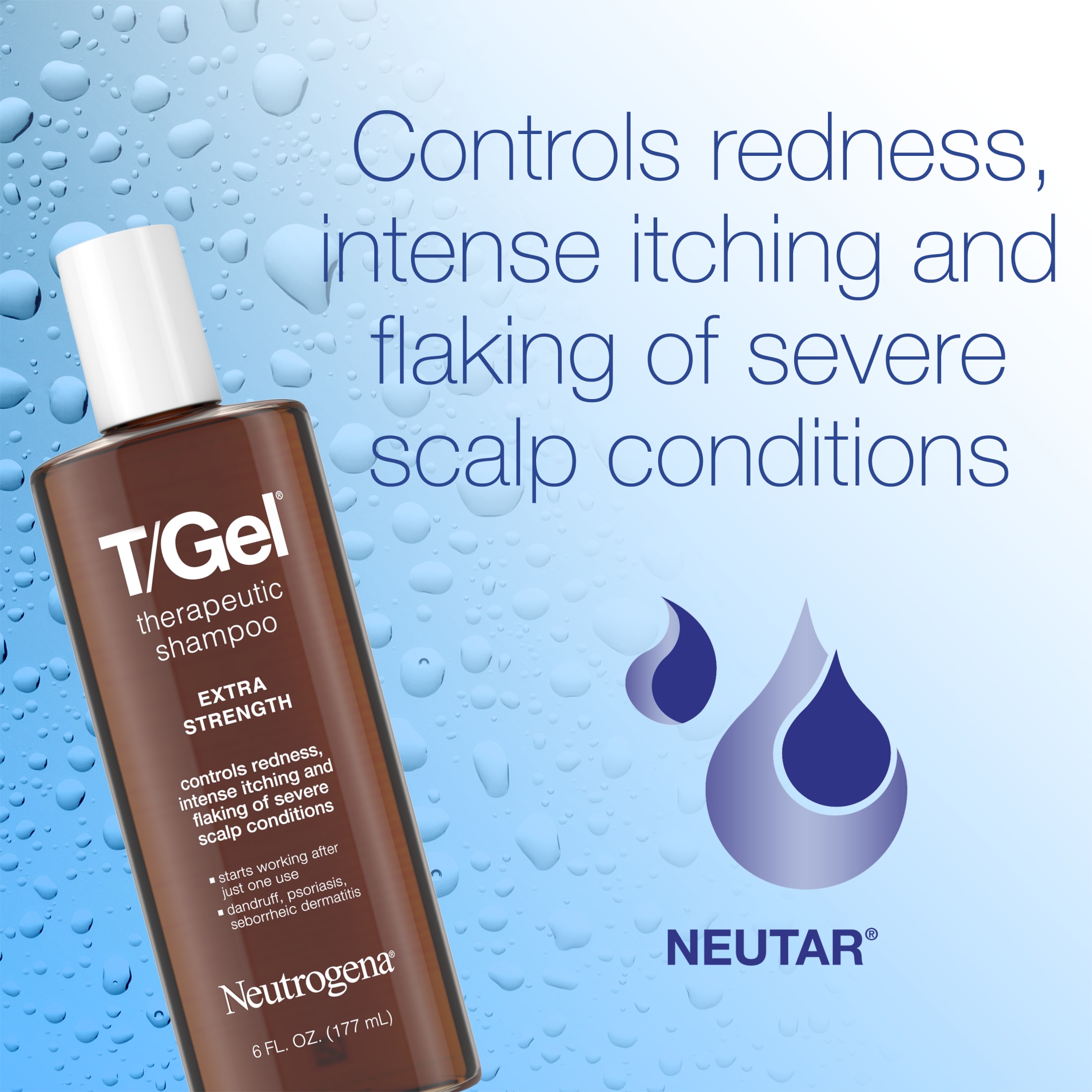 Neutrogena T/Gel Extra Strength Therapeutic Dandruff Shampoo, 6 fl. oz - image 3 of 12