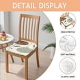 thumbnail image 2 of Pioneer Flower Seat Covers for Dining Room Chairs Set Of 4,Stretch Printed Washable Chair Seat Cover with Elastic Ties and Button,Removable Waterproof Couch Cushion Covers, 2 of 6