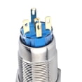 thumbnail image 4 of Interruptor de botón de 19 mm 12v con blanco + , autoblocante Sharpla Interruptor de botón pulsador de 19 mm, 4 of 8