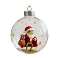thumbnail image 2 of Dserhfy Frog Christmas Ornament, Acrylic Tree Decorations with Hanging Rope, Festive Holiday Decor, 2 of 8