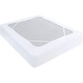 thumbnail image 1 of Moonsea Box Spring Cover Full Size, Elastic Fabric Wrap Around 4 Sides Bed Skirt, Sleek Alternative for Bed Skirts for Hotel/Home - Full, White, 1 of 7