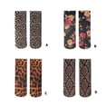 thumbnail image 6 of Stylish Flower Patterned Short Ankle Socks for Women High Stretch Nylon Fabric Thin Silk Hosiery Socks, 6 of 8