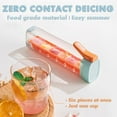 thumbnail image 3 of 2024 New Ice Cube Trays 6-Cell Ice Lattice, Food Grade Press Ice Cube Trays For Chilling Drinks, One Handed Deicing And Pressing The Ice Lattice Moldss, BPA Free，Pack of 2，(Orange and Green), 3 of 10