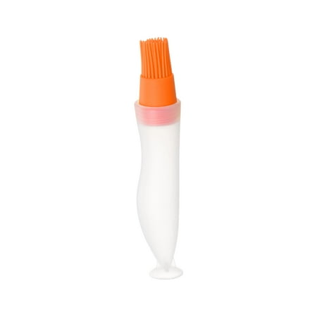 

Silicone Oil Bottle Brush Basting Oil Tool for Barbecue Cooking Baking Orange