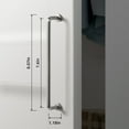 thumbnail image 6 of Goo-Ki 6 Pack 7.6''Hole Center Brushed Nickel Cabinet Handles Closet Classic Ancient Cabinet Pull Hardware for Bedroom, Kitchen, 6 of 6