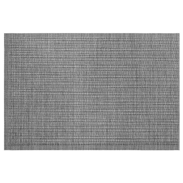 Set De Table En Pvc Tissé Avec Lurex Gris - Lot De 12
