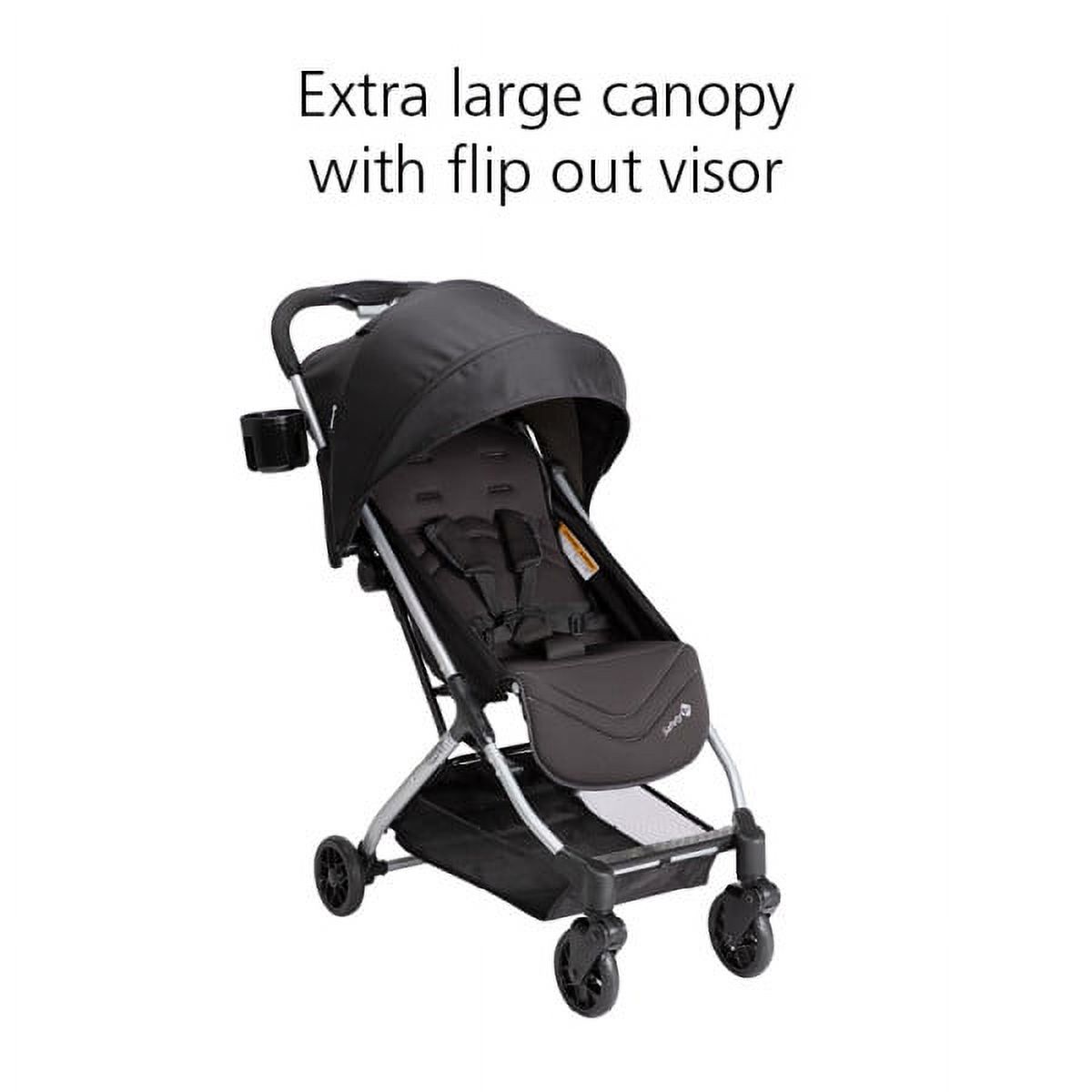 Safety 1ˢᵗ Teeny Ultra Compact Stroller, Black Magic - image 2 of 11