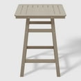 thumbnail image 6 of WestinTrends Outdoor 37" Counter Height HDPE Patio Square Bar Table, Weathered Wood, 6 of 7