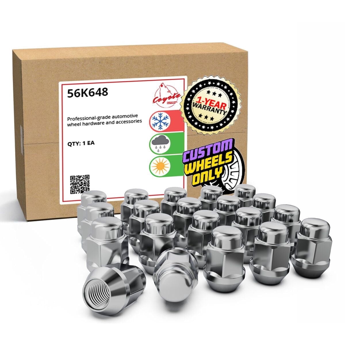 DNA Motoring 20-Piece M12 x 1.5 Aluminum Alloy Wheel Lug Nuts +