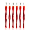 thumbnail image 1 of Cortador de cutículas, paquete de 24 tenedores para cutículas, removedor de cutículas de uñas, empujador de piel muerta con doble cabezal en forma de V, limpiador de manicura y pedicura, herramientas, 1 of 2