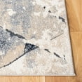 thumbnail image 3 of SAFAVIEH Coppertone Savannah Geometric Area Rug, Ivory/Navy, 6'7" x 6'7" Square, 3 of 7