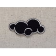 thumbnail image 4 of Black Cloud - Silver Lining - Small - Iron on Applique - Embroidered Patch, 4 of 4