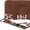 Brown, variant on Wrangler Wristlet Western Wallet Boho Aztec Credit Card Holder for Women, Cow Print-Black