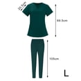 thumbnail image 3 of Enfermería Scrub Set Top Pantalones Transpirable Trabajo Uniforme para Enfermera Yoga Jogger, 3 of 5