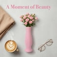 thumbnail image 3 of REGALWOVEN Tall Clear Plastic Bud Vase, Decorative Centerpiece for Wedding Home Decor Pink 2.8"L x 2.8"W x 7.9"H, 3 of 7