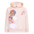 thumbnail image 2 of Blippi Girls' Hooded Sweatshirt and Pants Set for Toddlers and Little Kids – Pink, 2 of 8
