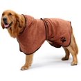 thumbnail image 1 of Perro Albornoz Suave Súper Absorbente Lujosamente Microfibra Toalla De Secado oso de fresa  Electrónica, 1 of 5