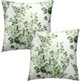 thumbnail image 2 of Light White Green Chinoiserie Floral Throw Pillow Cover 20x20 Inch Pack of 2 Spring Green Flowers Cushion Pillow Case Square Sage Green Pillowcase for Party Bed Sofa Home Car Bedroom Outdoor, 2 of 6
