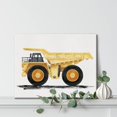 thumbnail image 6 of Construction Transportation Canvas Wall Art Watercolor Vehicles Dump Truck Canvas Painting Prints for Home Kids Bedroom Nursery Wall Decor Framed Artwork Gifts(12x15 Inch), 6 of 6