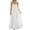 White #018, variant on Women's Linen Dresses Summer Sleeveless Spaghetti Strap Backless Maxi Dress Casual Pleated Hem Baggy Swing Sundress Royal Blue M