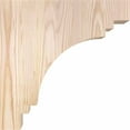 thumbnail image 3 of 5 1/2"W x 12"D x 12"H Pescadero Smooth Corbel, Douglas Fir, 3 of 9