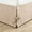 Beige, variant on Checkered Lace Up Bed Skirt for Twin Full Queen Box Spring - Dustproof Fabric Bed Base Cover Apron - Single Piece Bedding for Home Bedroom