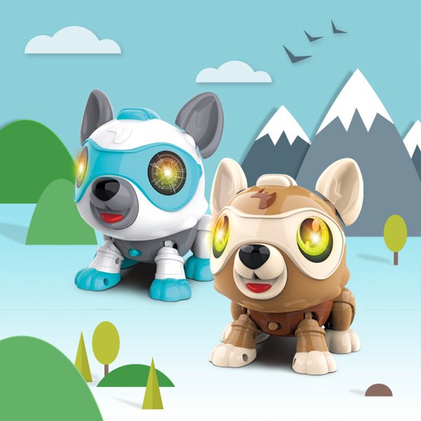 Gwong Electrónica Perro caminando eléctrico juguete durable control remoto robot perro para niños niños