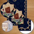 thumbnail image 3 of Happy Passover Table Runner Pesach Star of David Jewish Festival Holiday Party Home Kitchen Dining Room Table Decor (13.8" x 71"), 3 of 6