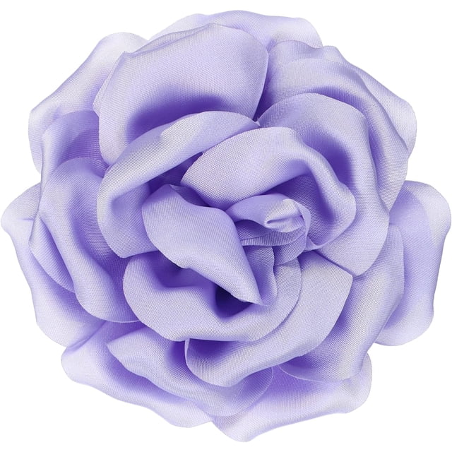 Silk Satin Flower Brooch Pin, Large Peony Floral Lapel Pin