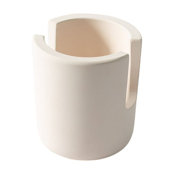 Nrmrqz Kitchen Sink Sponge Holder Rack | Ceramic Soap Organizer | Compact Drainer for Sponges Soap Towels | Efficient Space Saving Sink Storage | Durable Beige Brown Gray | 9.1x8.5x8.5cm