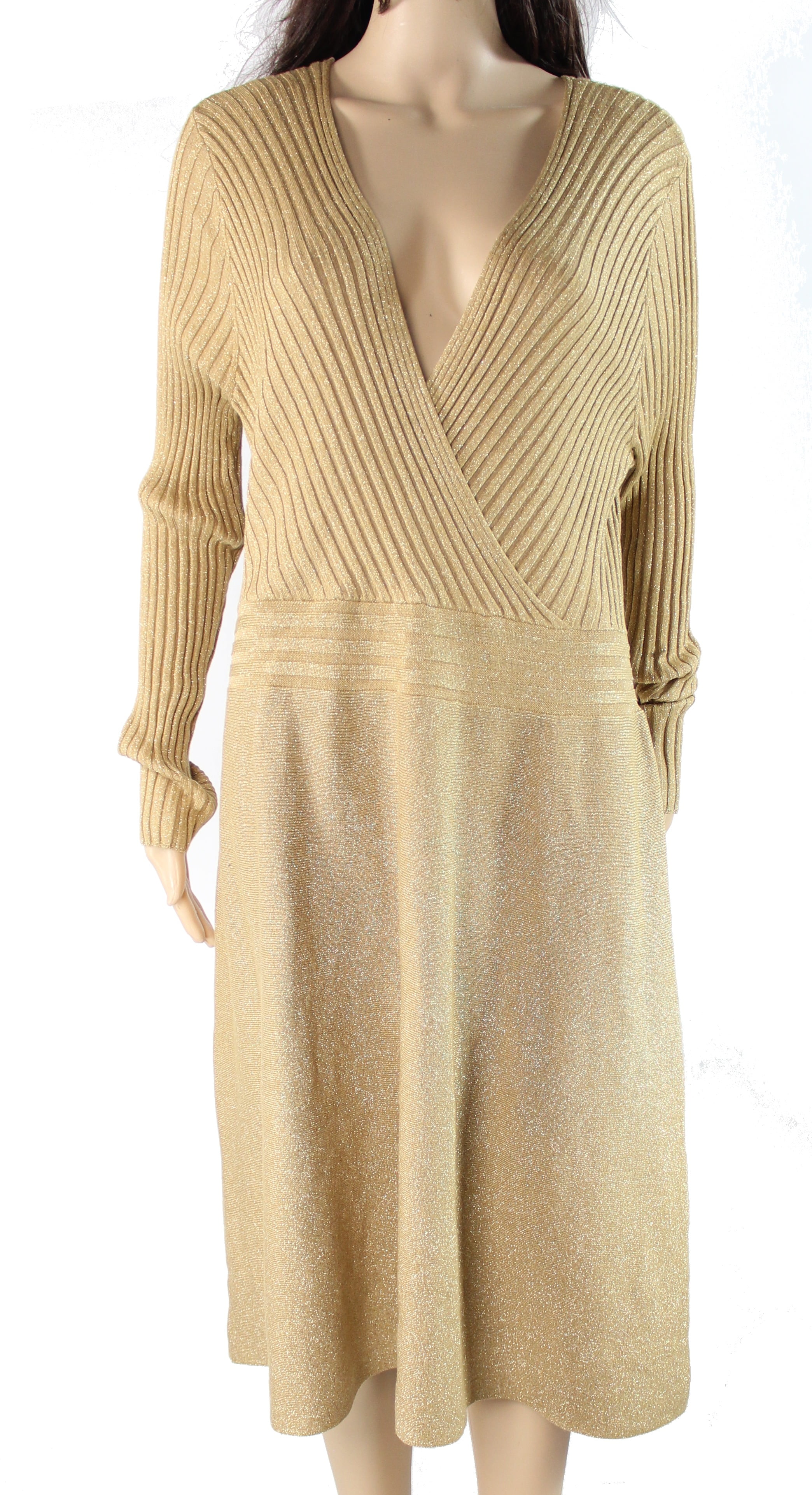 gold dress sweater