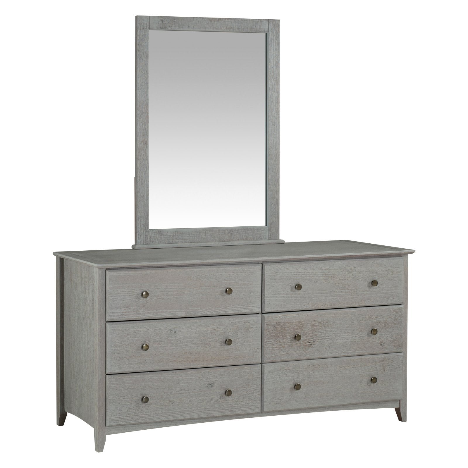 Shaker Style Mirror for 6 Drawer Dresser Multiple Finishes