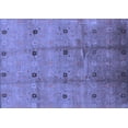 thumbnail image 1 of Ahgly Company Machine Washable Indoor Rectangle Oriental Blue Industrial Area Rugs, 2' x 5', 1 of 4